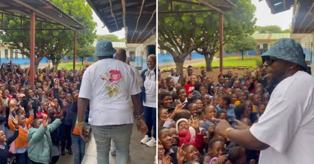 DJ Maphorisa visited a Primary School