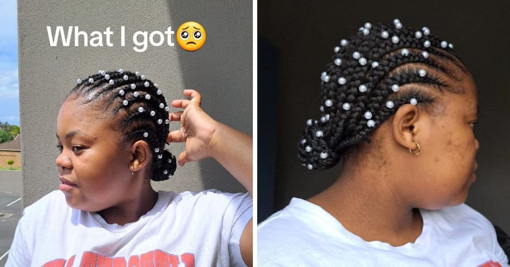 Young woman shares video of hair.