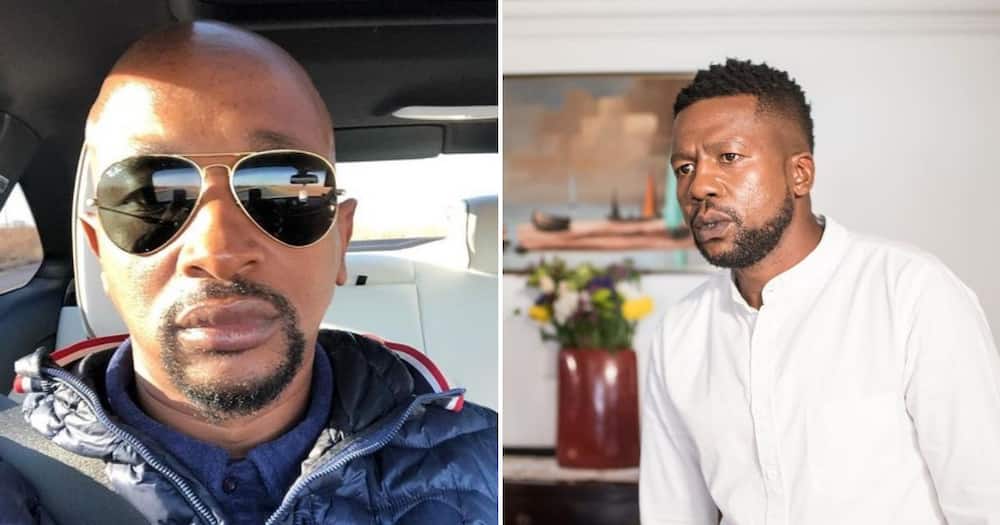 Andile Mxakaza and Siyabonga Radebe act in 'Taxi Bosses'