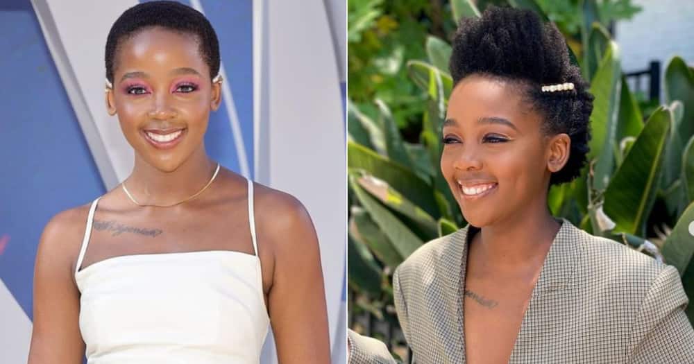 Thuso Mbedu poses in a family photo with A-list celebrities