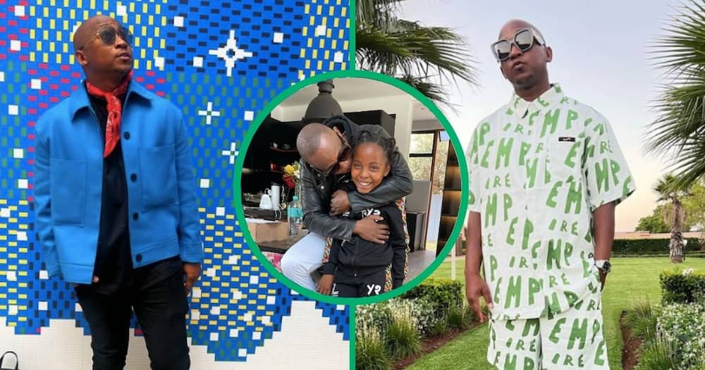 Khuli Chana poses with his daughter