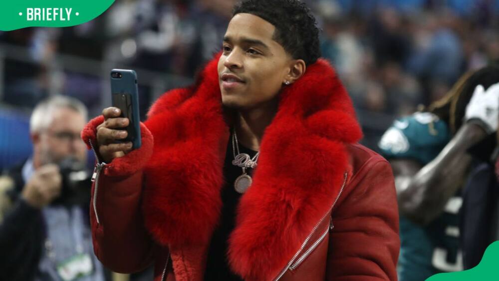 Justin Combs during a match between the New England Patriots and the Philadelphia Eagles in 2018