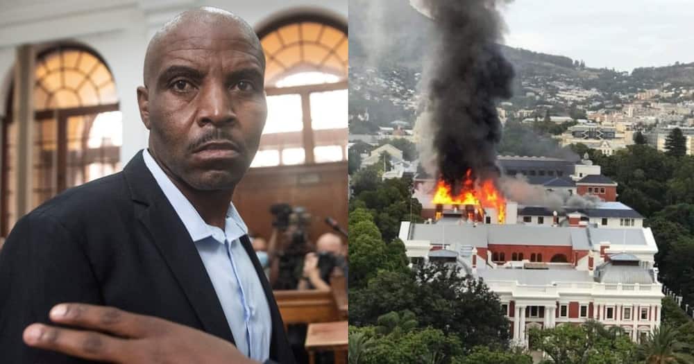Zandile Mafe, Parliament Arson, Court case