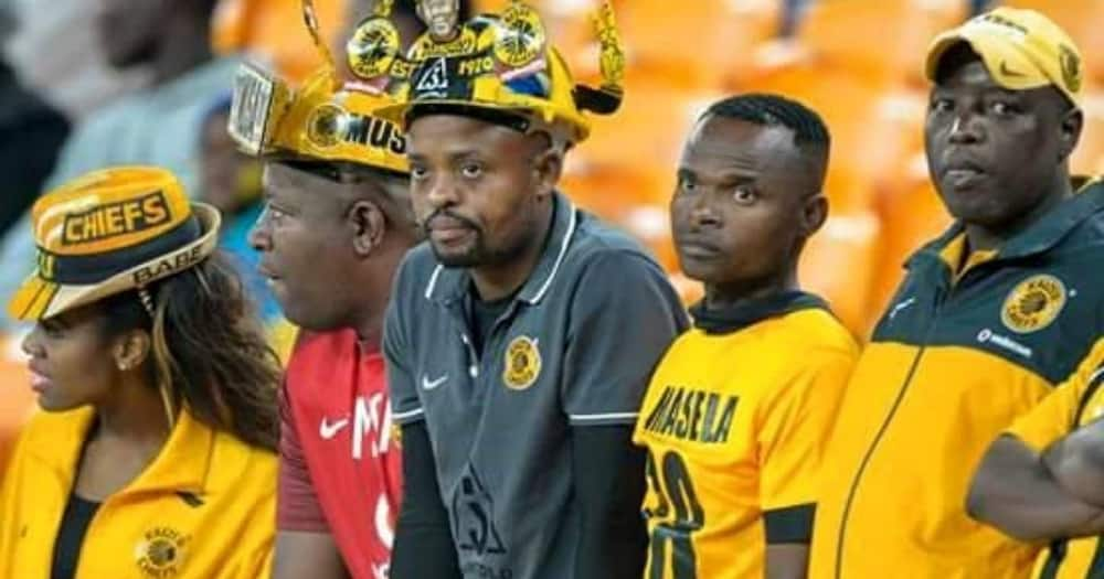 Kaizer Chiefs supporter Masilo Machaka (middle) remembers the Ellis Park disaster. Image: Facebook