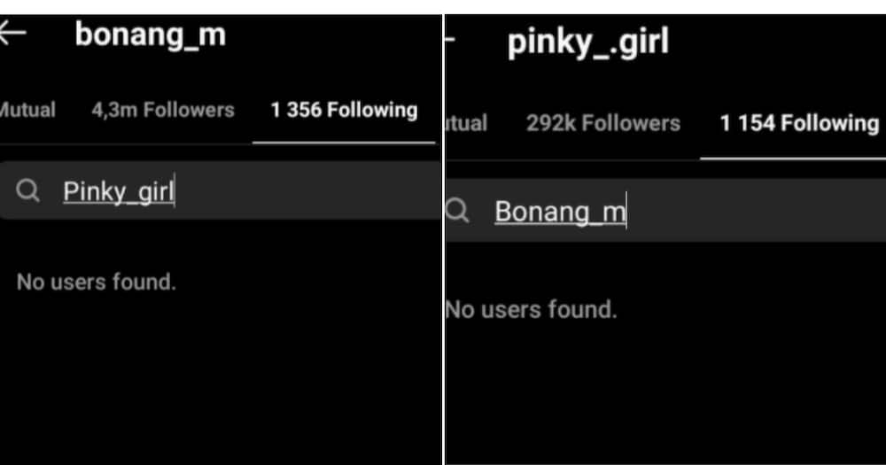 Bonang Matheba and Pinky Girl Unfollow One Another on Social Media