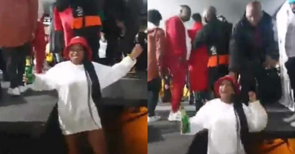 Video, man, pushing lady away, stage, enrages SA, reactions