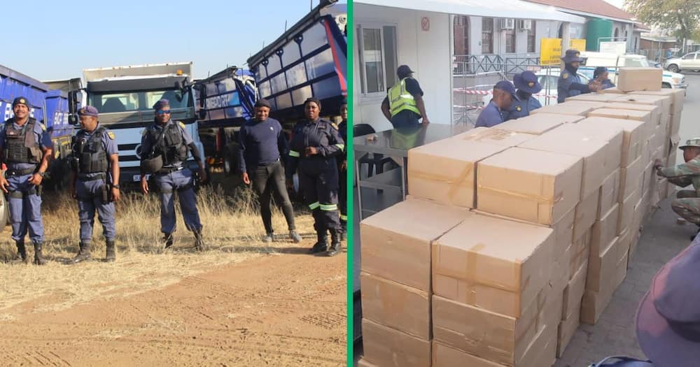 The SAPS in Limpopo stopped a taxi carrying more than 100 boxes of illicit cigarettes