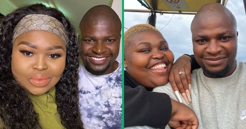 Gogo Maweni shared cute snaps of herself and her husband Senzo Mgube in Dubai