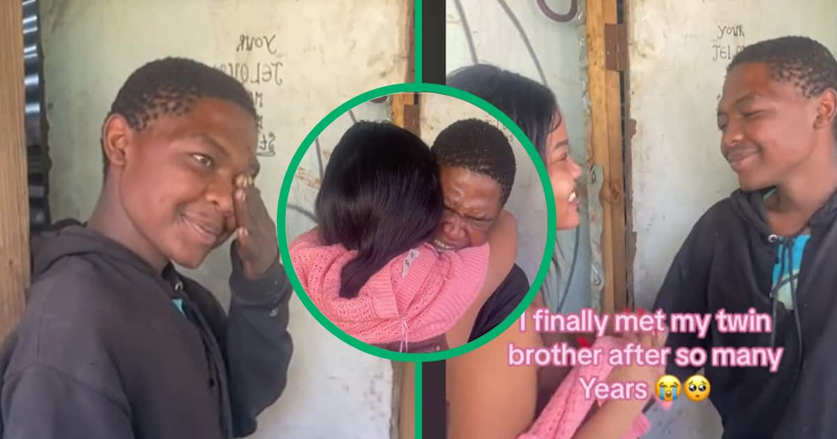 Woman Reunites With Twin Brother In Viral TikTok Video, SA Touched By ...