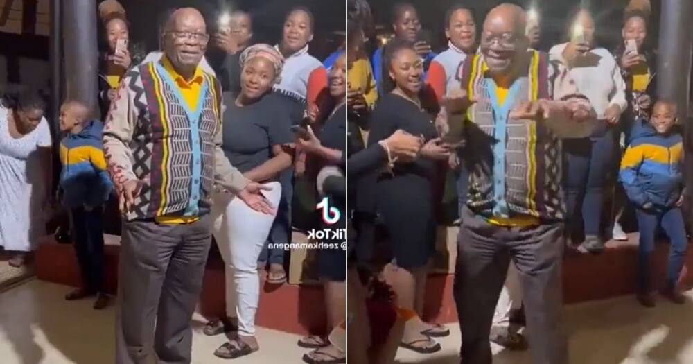 Jacob Zuma dances and goes viral