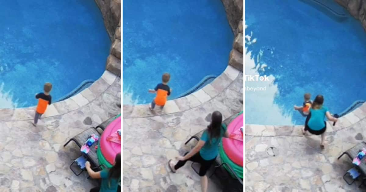 Viral TikTok Video Of Mom Saving Child From Falling Into The Pool ...