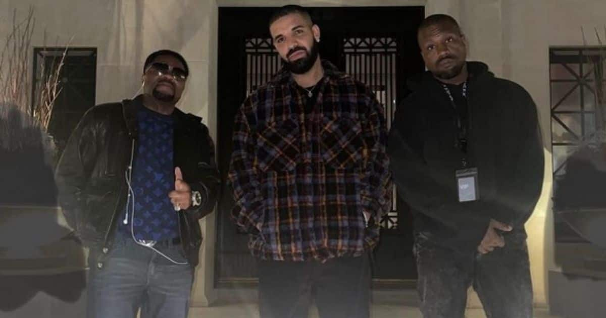 Kanye West parties alongside Drake at star-studded Atlanta soiree