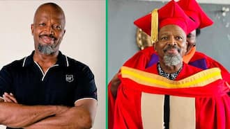 Sello Maake KaNcube reacts to bogus PhD claims with hilarious meme of himself, Mzansi in stitches