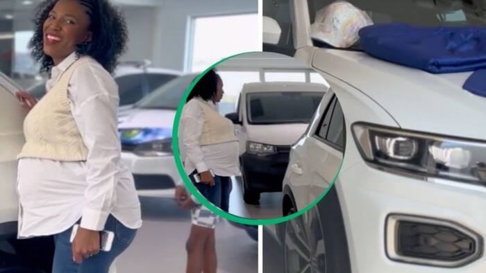 Pregnant woman's Volkswagen T-Roc purchase goes viral in TikTok video, Mzansi celebrates her milestone