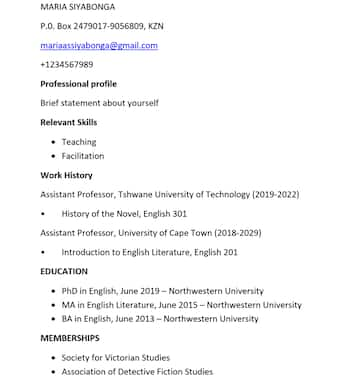 Free CV template in South Africa and tips on how to write it in 2022