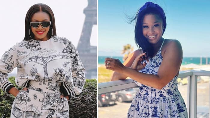 Minnie Dlamini drops 4 stunning pics from 'The Honeymoon's lavish launch at Nu Metro Emperors Palace, peeps in awe: "Stunning babe"