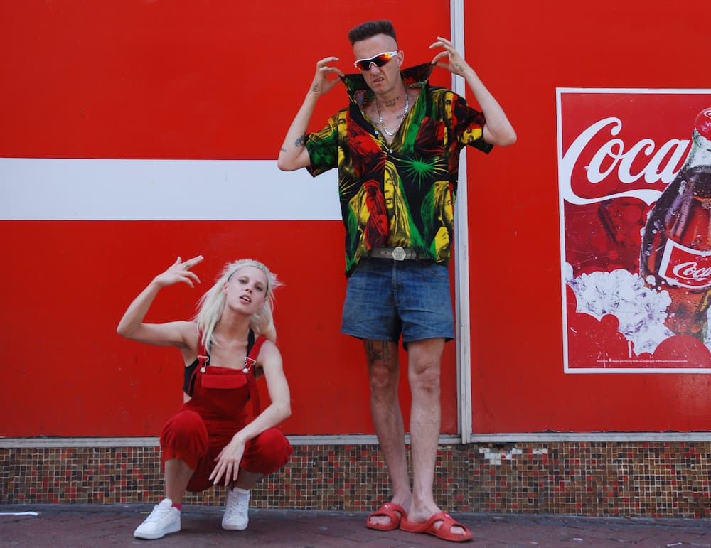 Die Antwoord pose in Cape Town