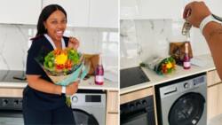 Excited lady moves to new home, and Mzansi floods her with congratulations as she shows It off: “Welcome home”