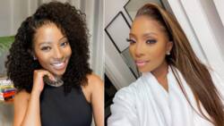 Pearl Modiadie looks fierce with her hairstyle fit for a queen