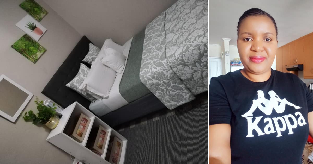 Gauteng Womans Impressive Interior Decor Picture Of Bedroom Has Netizens Showering Her With 