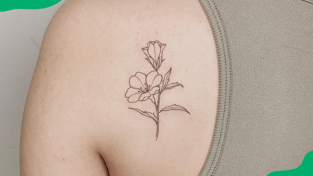 Primrose flower tattoo