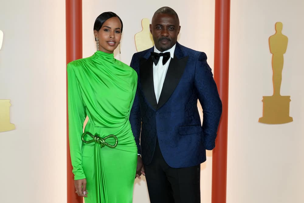 Idris Elba and his wife Sabrina at the Academy Awards