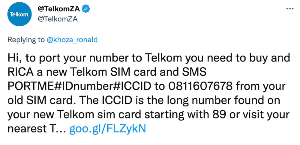 How to port to Telkom?