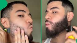 "The way I feel right now is it the same way guys feel about wigs": Man shows off lace beard on TikTok