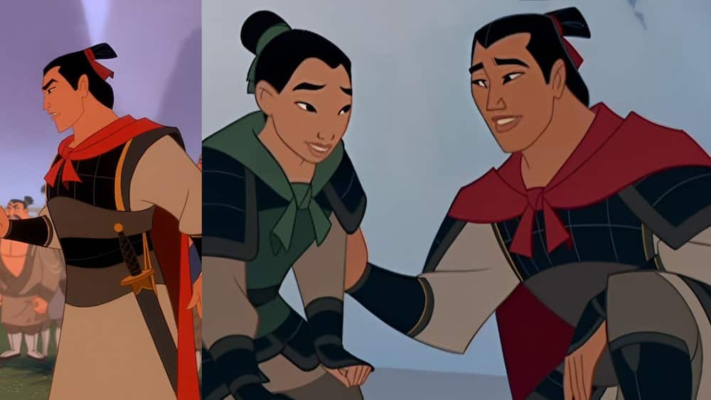Li Shang with Mulan in Disney's Mulan
