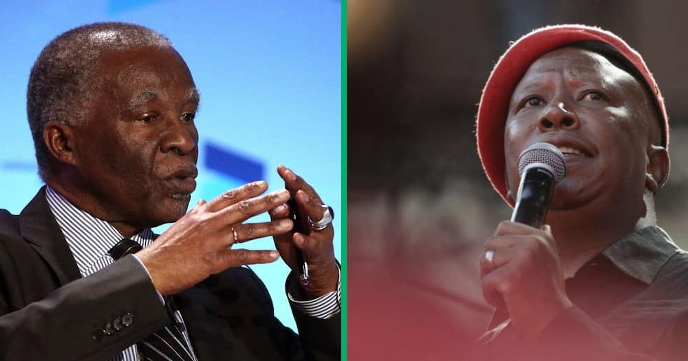 Former President Thabo Mbeki condemned EFF leader Julius Malema for chanting the 'Kill the Boer' struggle song