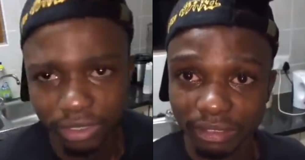 Man's Tears Flow as He Explains How a Lady Crushed His Heart to Pieces