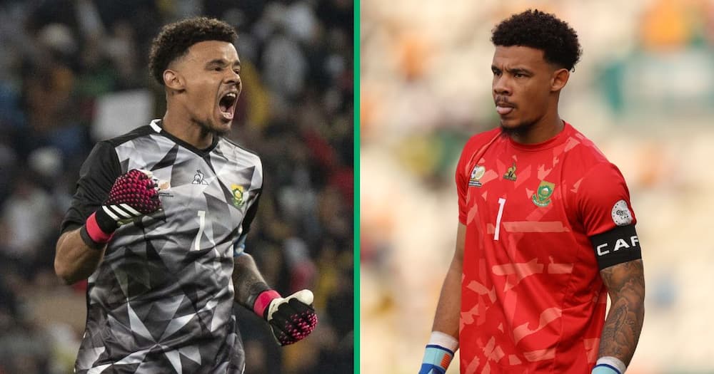 Mamelodi Sundowns and Bafana goalkeeper Ronwen Williams showed his love for his son, Mikael.