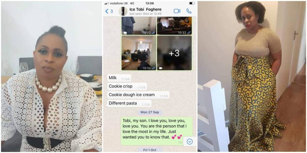 Hard guy; Reactions as Nigerian mum gets epic response after telling grown-up son she loves him on WhatsApp