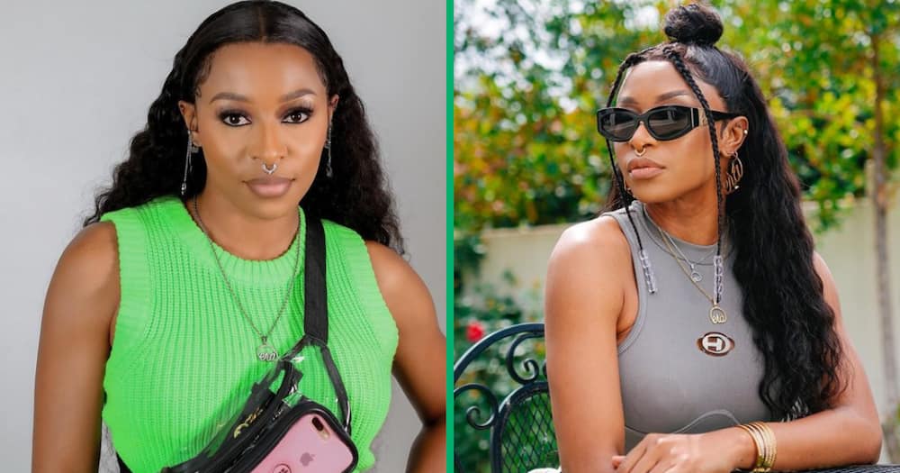 DJ Zinhle was crying while she spoke about the slain rapper on her reality TV show.