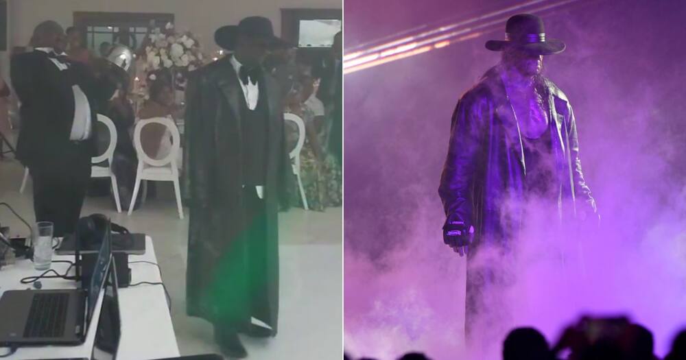 Man enters wedding with The Undertaker theme song
