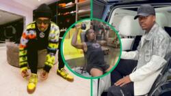 Andile Mpisane works hard at the gym and video shows huge weight loss, Mzanso motivated