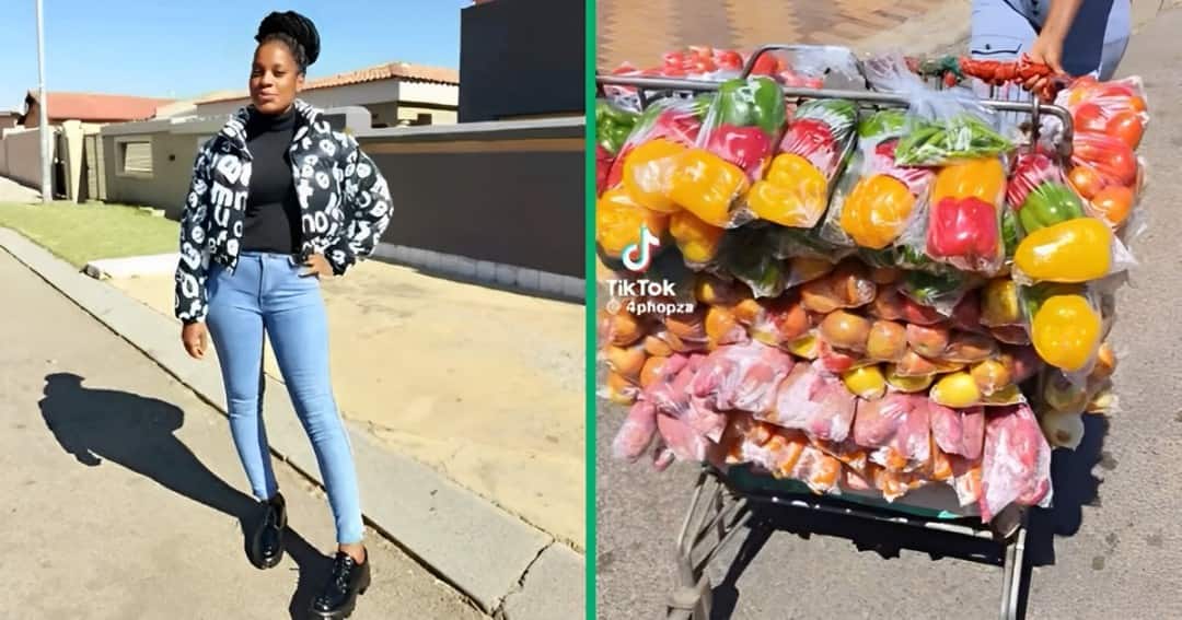 From street to stardom: Young woman's veggie hustle grabs South Africa's attention