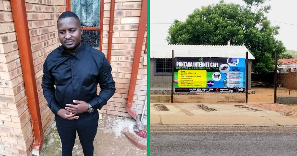 Business owner Karabo Letsoalo spoke to Briefly News about his journey
