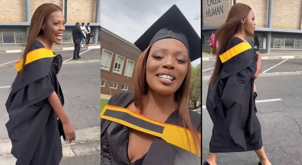Photos of a lady who just graduated from university