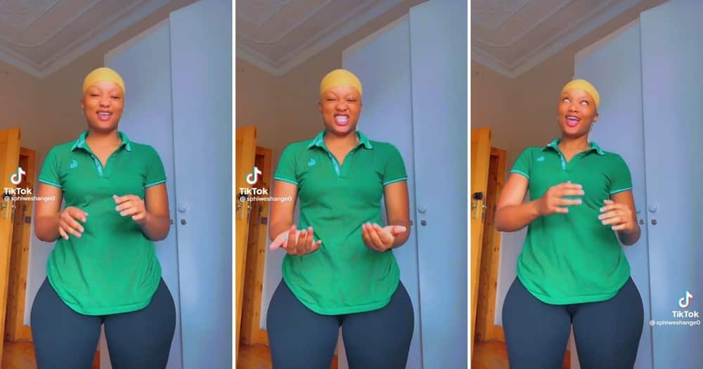 A woman with the perfect hourglass figure hit 'Kilimanjaro' dance moves