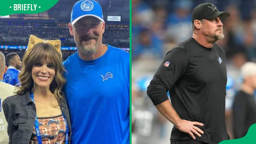 Dan Campbell and his wife