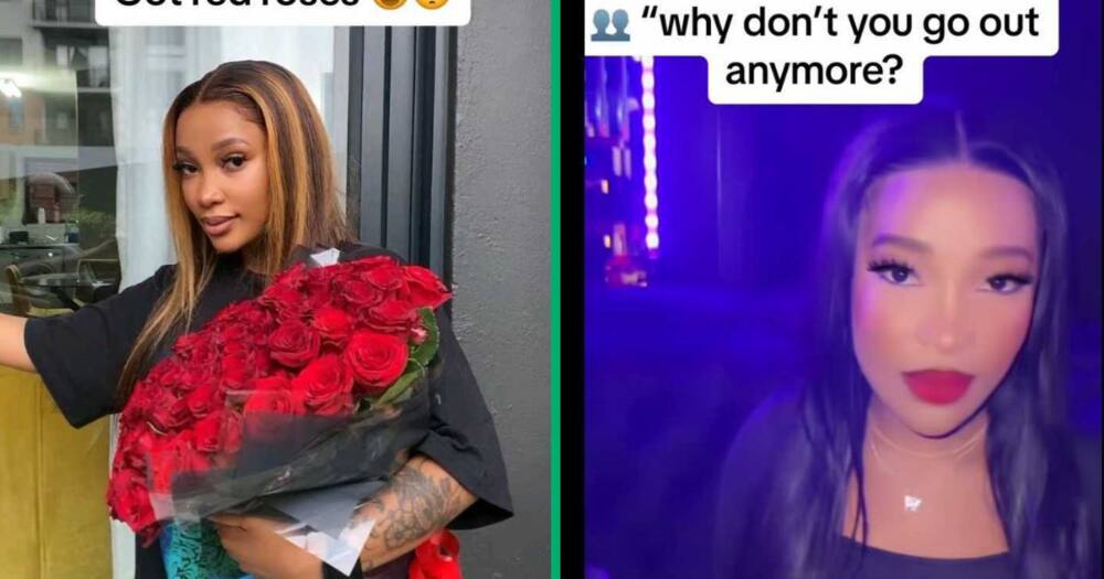 A woman showcased her past lifestyle and her present in a TikTok video.