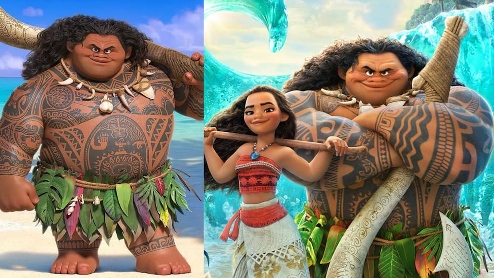 Moana and Maui from Disney's Moana