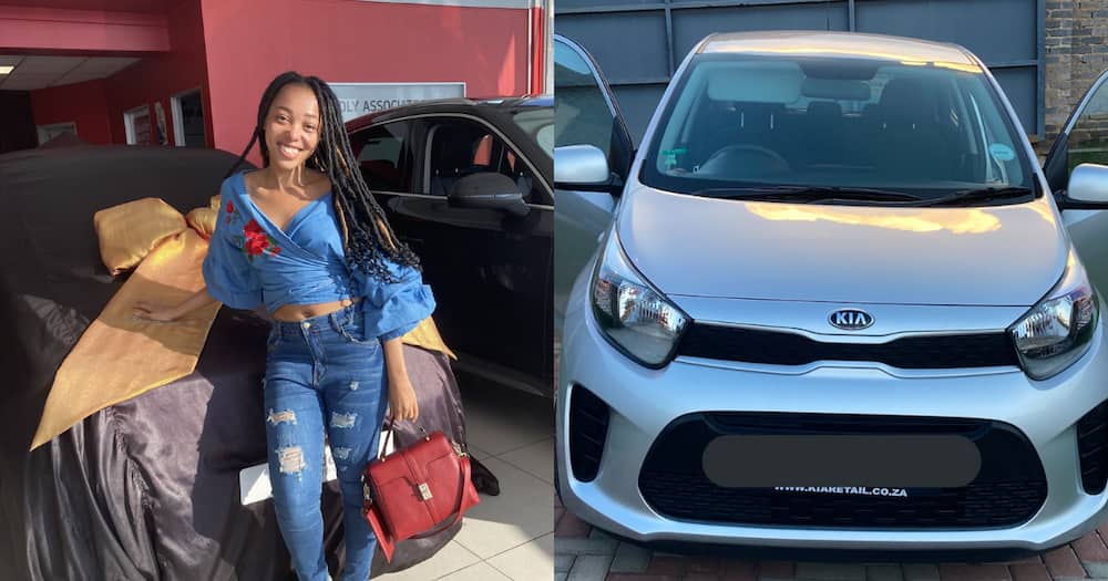 Young Mzansi lady celebrates as parents buy her a fresh set of wheels