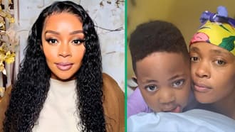 Actress Thembi Seete shares adorable photo with her son Dakalo, SA gushes: "He's handsome"