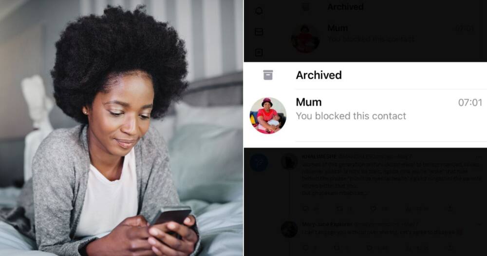 Woman blocks mom on Whatsapp and posts it on Twitter