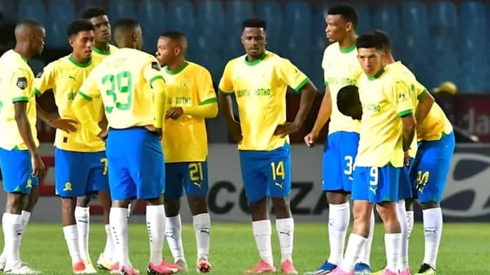 A Mamelodi Sundowns player spent a night in jail after allegedly assaulting his girlfriend