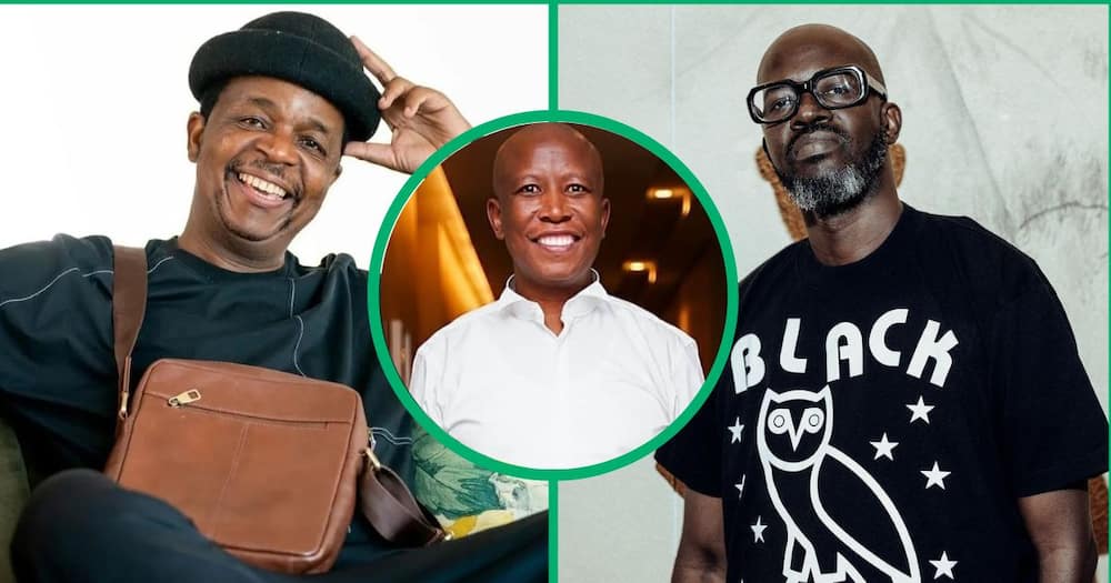 Oskido, Julius Malema and DJ Black Coffee vibed over SA music