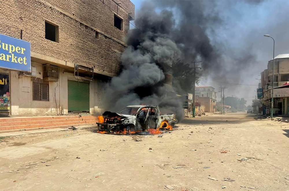 Deadly clashes in Sudan's Blue Nile state have prompted protests elsewhere condemning the killings: on Monday, a vehicle was torched amid demonstrations in the eastern city of Kassala