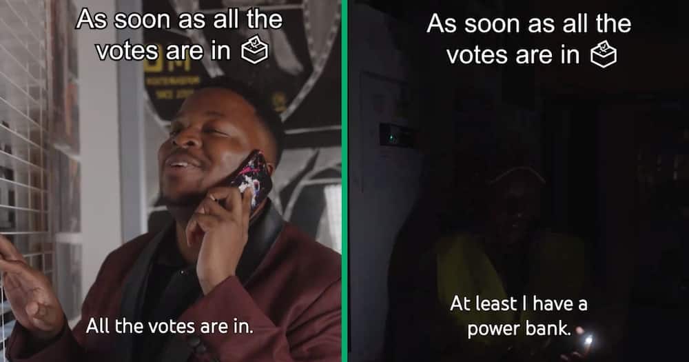 A South African video satirizes the possibility of stage nine loadshedding being implemented after the elections